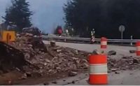 Se desprendieron rocas en el mismo lugar donde años atrás hubo un gran derrumbe