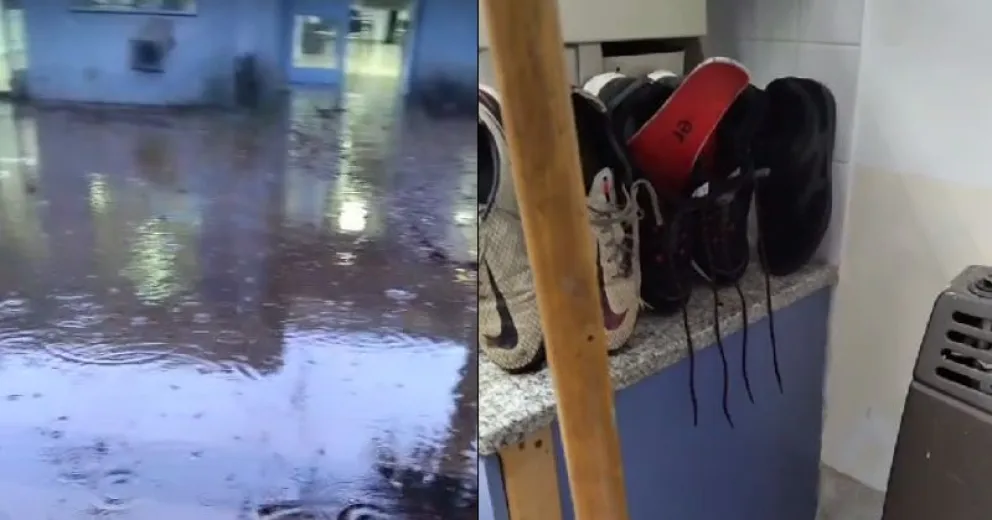 El agua provocó serios inconvenientes en el CET N°2
