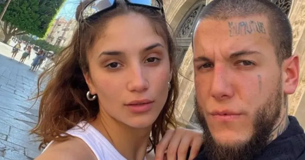 Melody Luz y Axel Caniggia mostraron por primera vez la carita de su hijo, Vincenzo