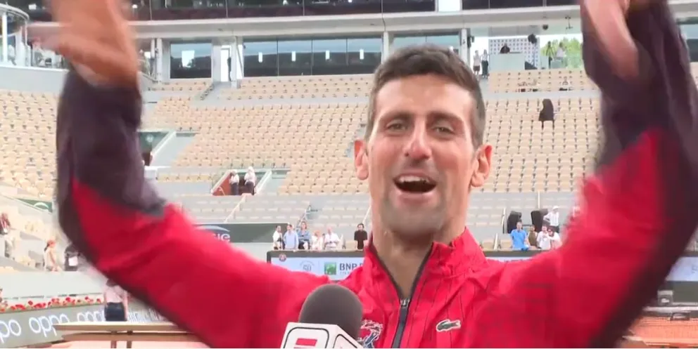 “Vení, Vení, cantá conmigo” el festejo argento de Djokovic campeón