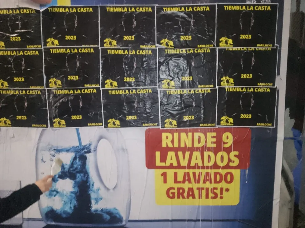 “Tiembla la casta”: los afiches que anuncian el candidato de Milei a la Intendencia